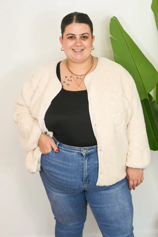 Anna Teddy Jacket (XS-3X) sold by Valencia Boutique