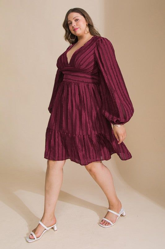 CURVE Puff Sleeve Mini Dress sold by Valencia Boutique product image thumbnail 5