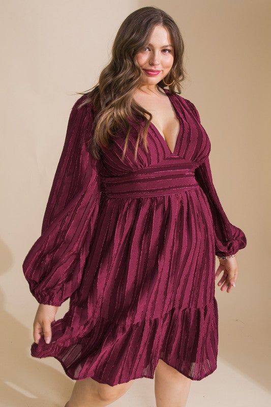 CURVE Puff Sleeve Mini Dress sold by Valencia Boutique product image thumbnail 2