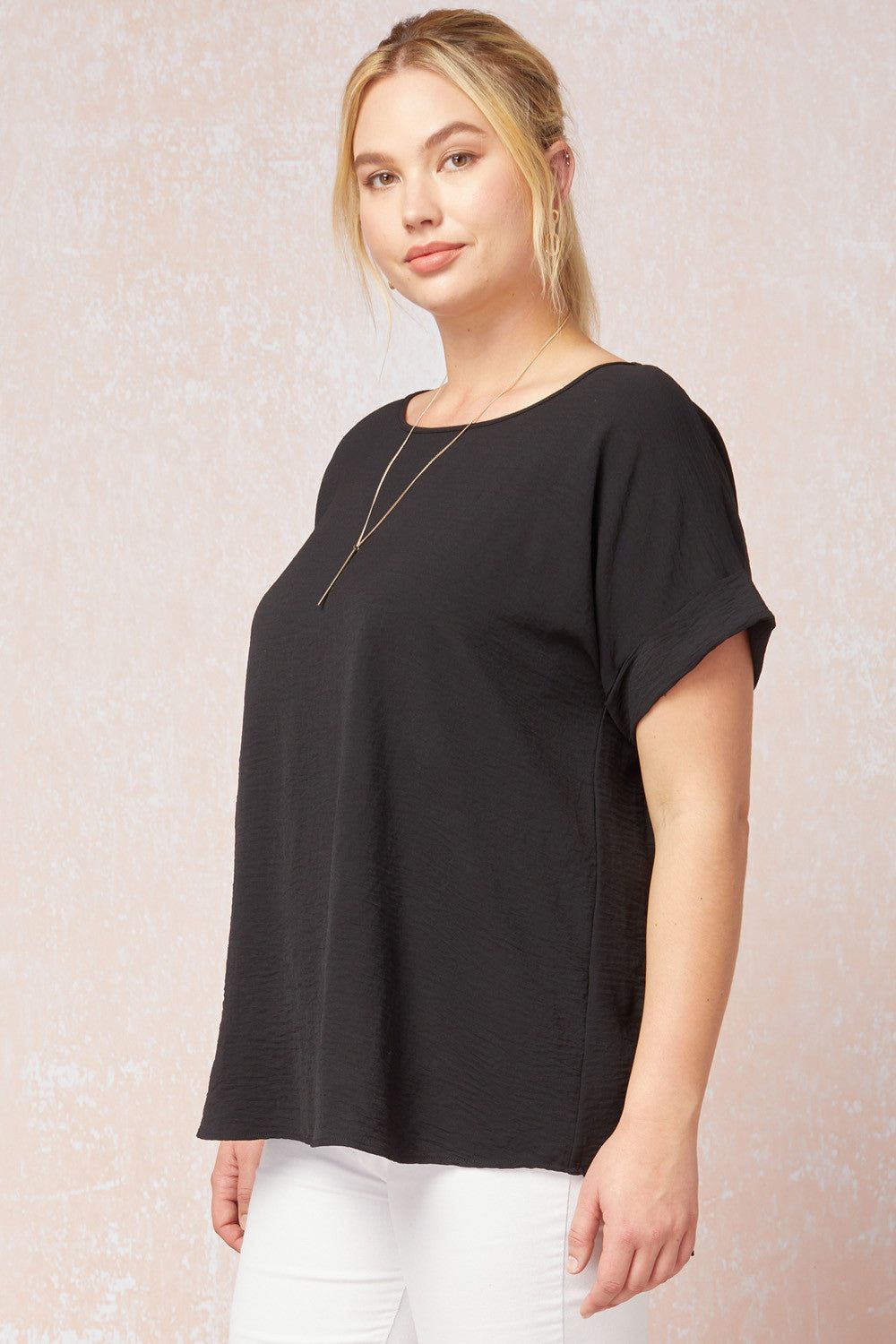 T-shirt Blouse (S-2X) sold by Valencia Boutique product image thumbnail 5