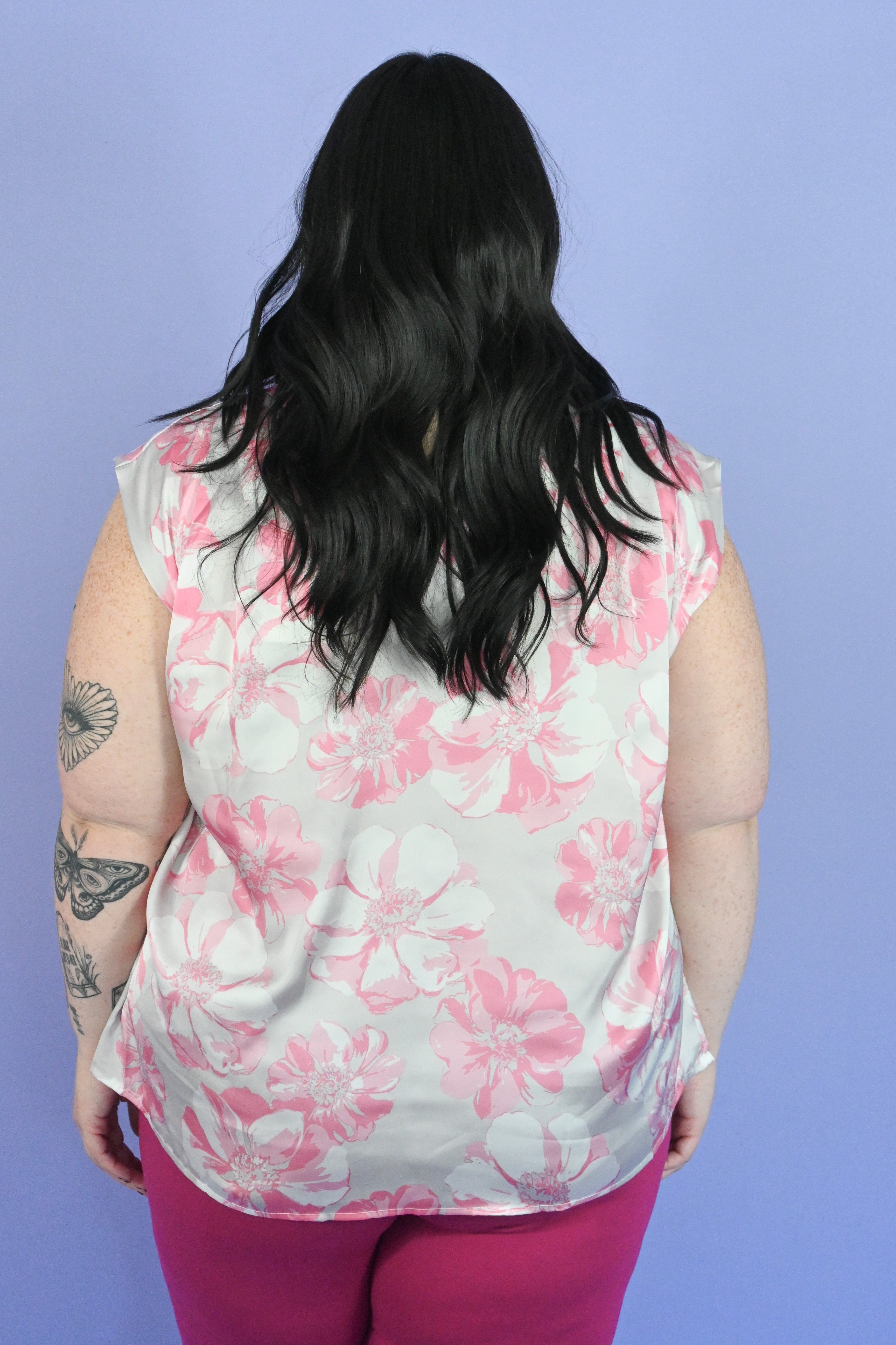 CURVE Cowl Neck Floral Blouse sold by Valencia Boutique product image thumbnail 3