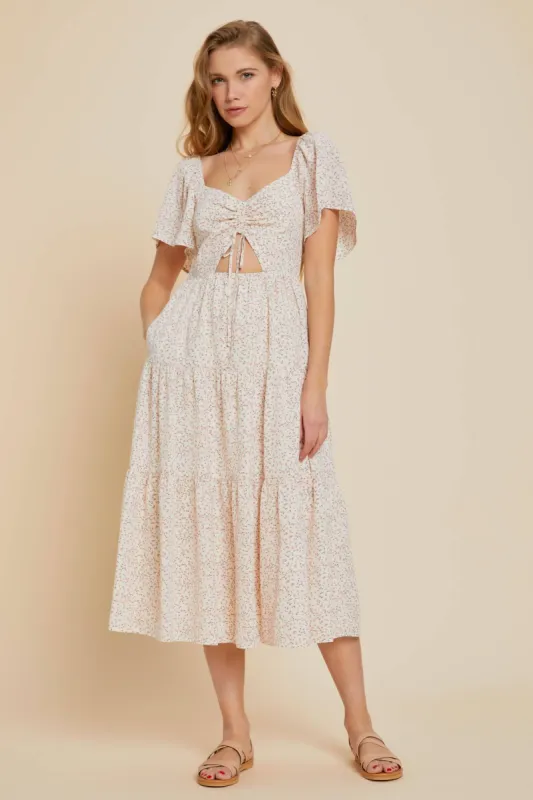 Cut Out Midi Dress (S-3X) sold by Valencia Boutique