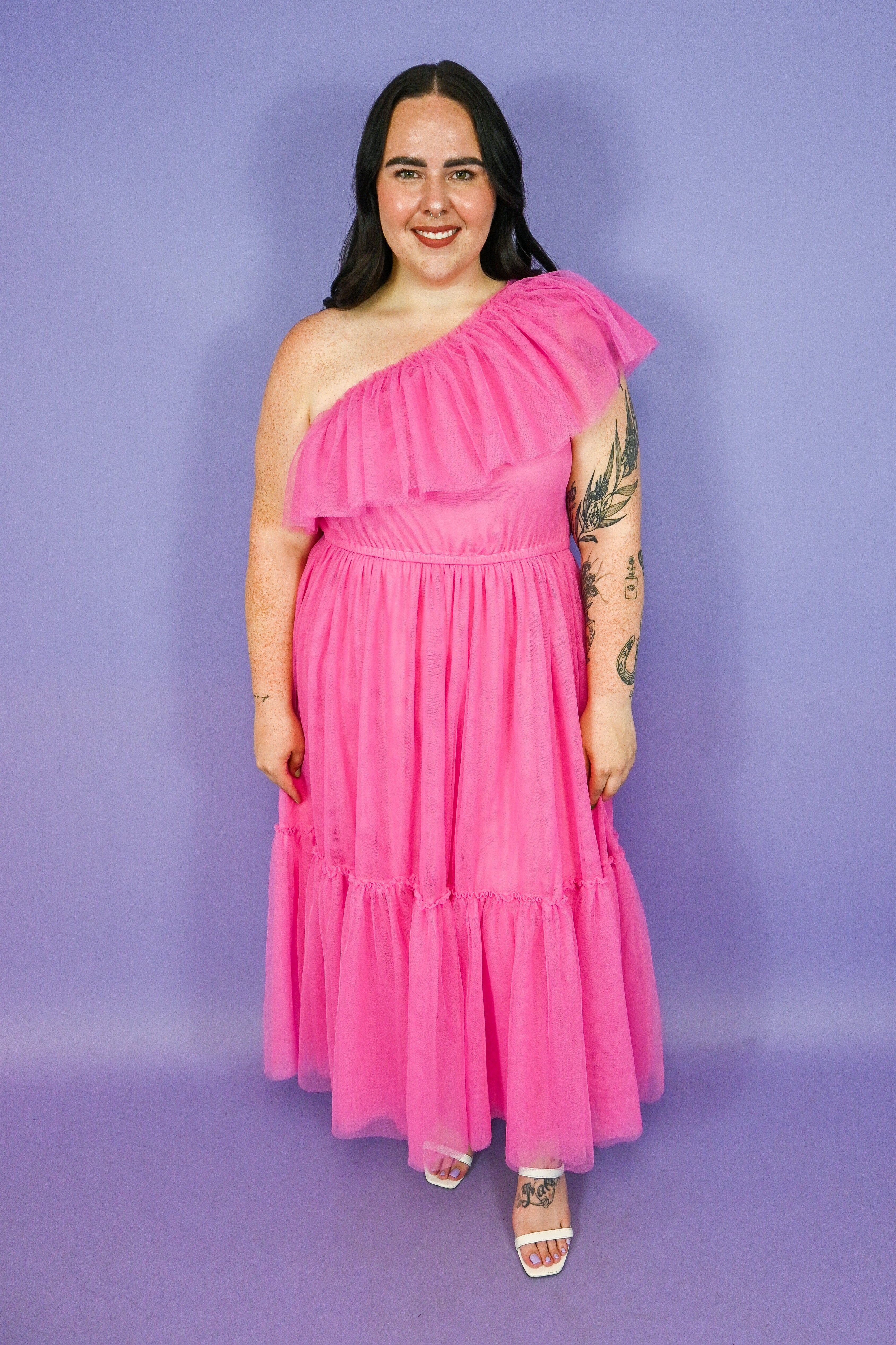 CURVE One Shoulder Midi Dress sold by Valencia Boutique