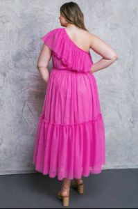 CURVE One Shoulder Midi Dress sold by Valencia Boutique