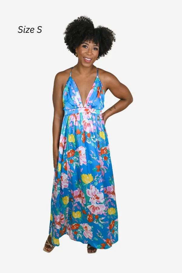 Tropical Skies Maxi Dress (S-3X) sold by Valencia Boutique product image thumbnail 2