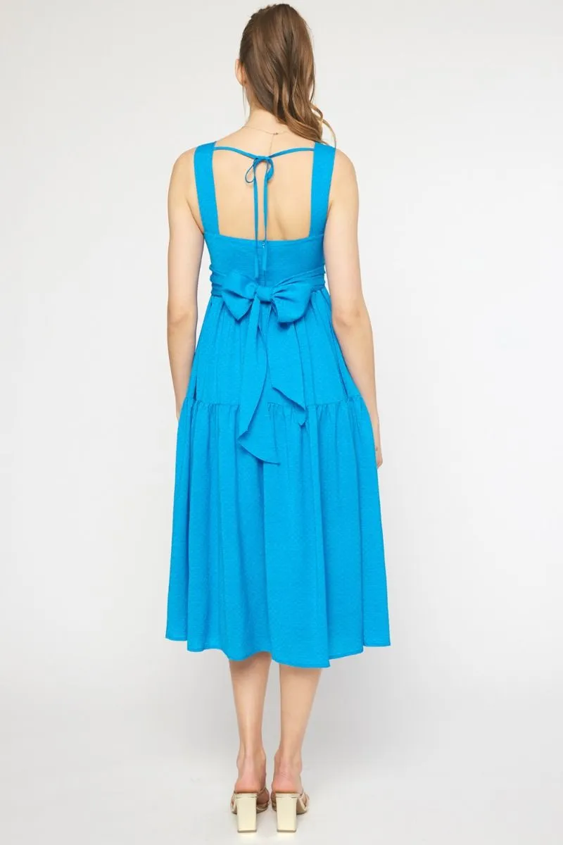 Criss Cross Tie Back Midi sold by Valencia Boutique product image thumbnail 3