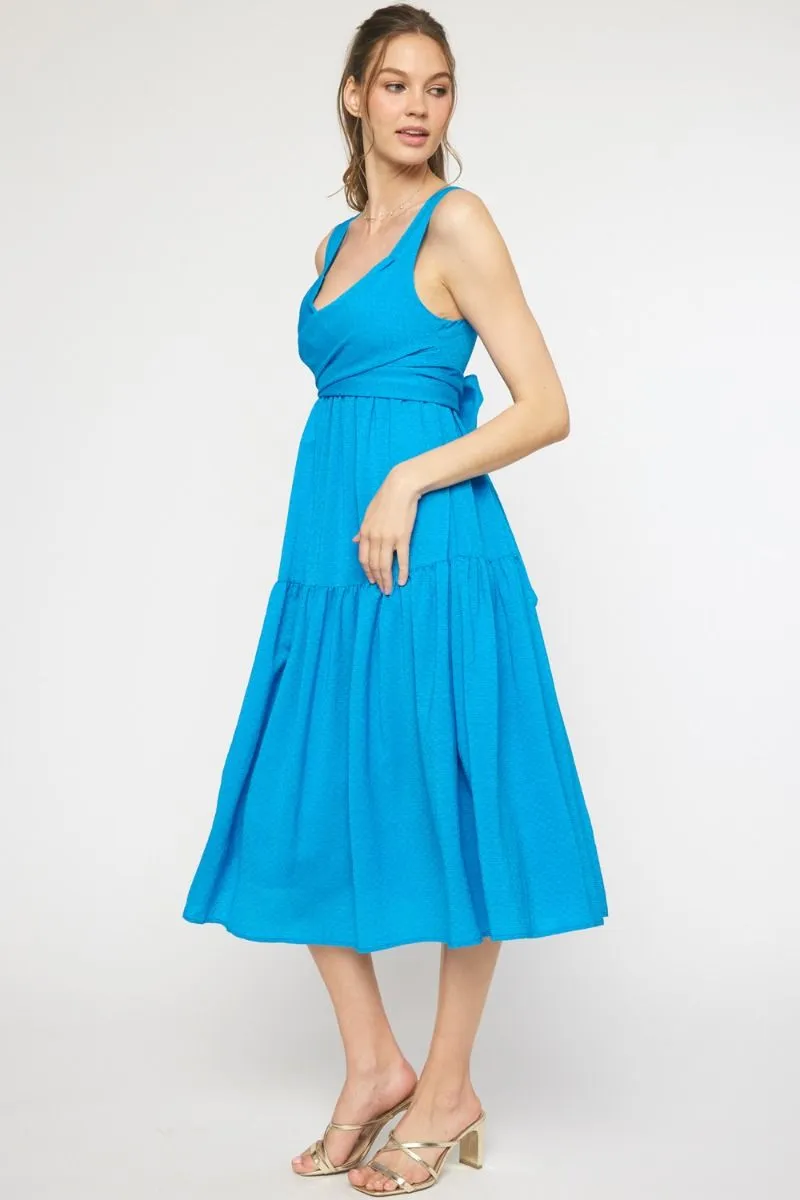 Criss Cross Tie Back Midi sold by Valencia Boutique product image thumbnail 2