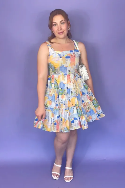 Santorini Mini Dress sold by Valencia Boutique