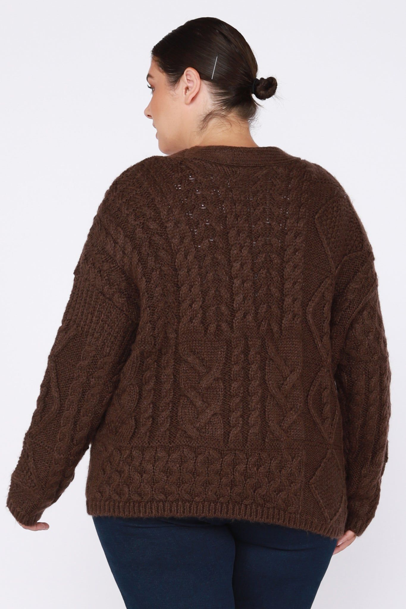 CURVE Cable Knit Cardigan sold by Valencia Boutique product image thumbnail 2