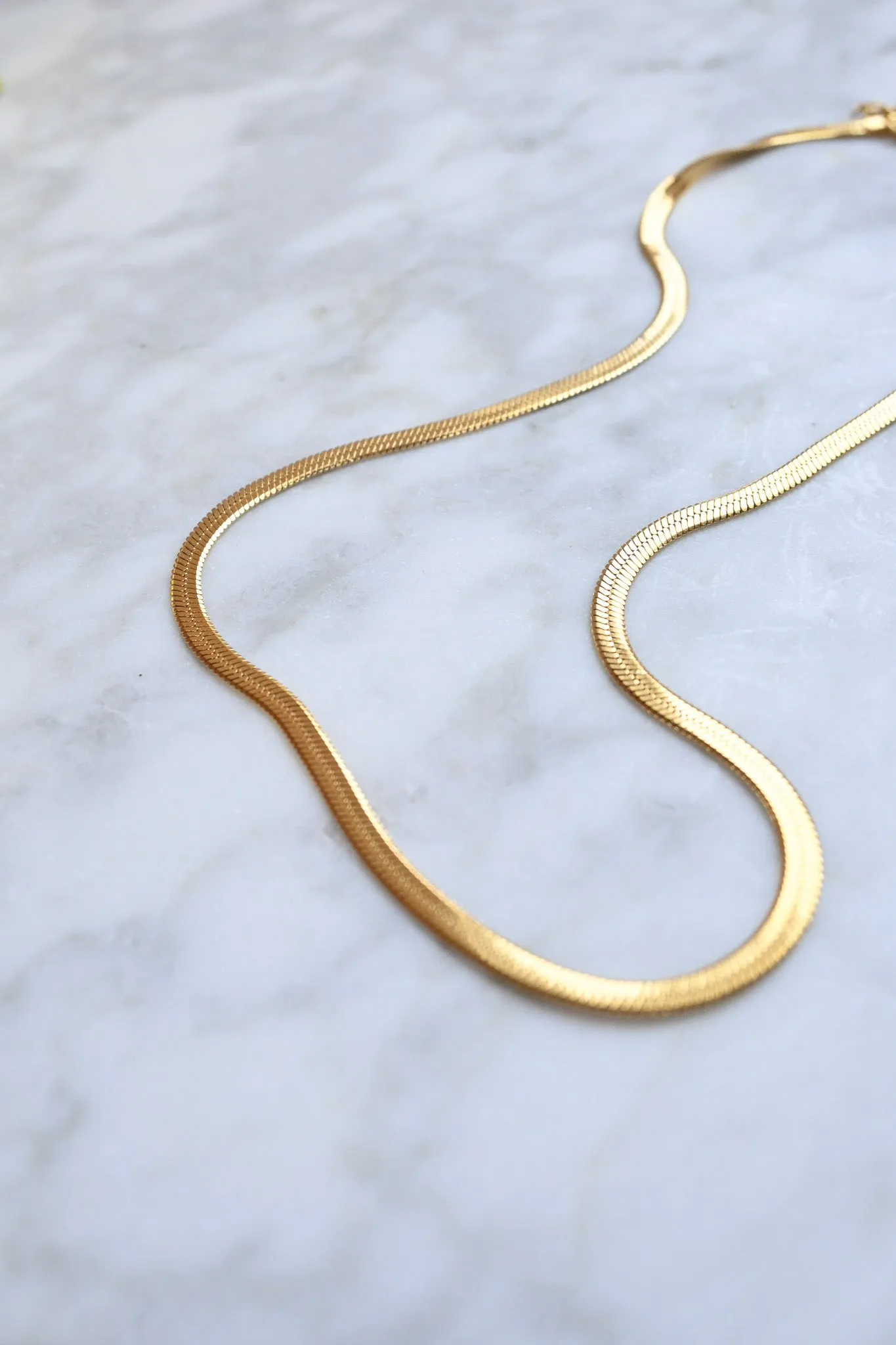 Herringbone Snake Chain sold by Valencia Boutique