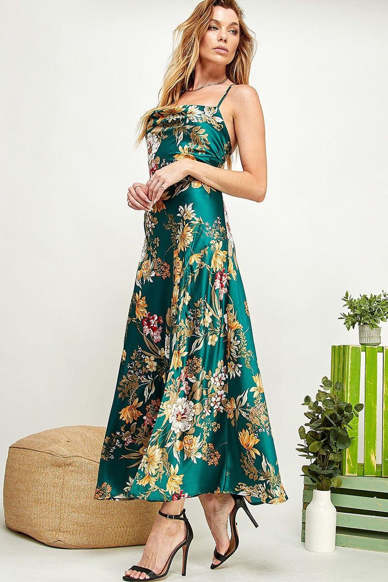 Floral Slip Dress sold by Valencia Boutique