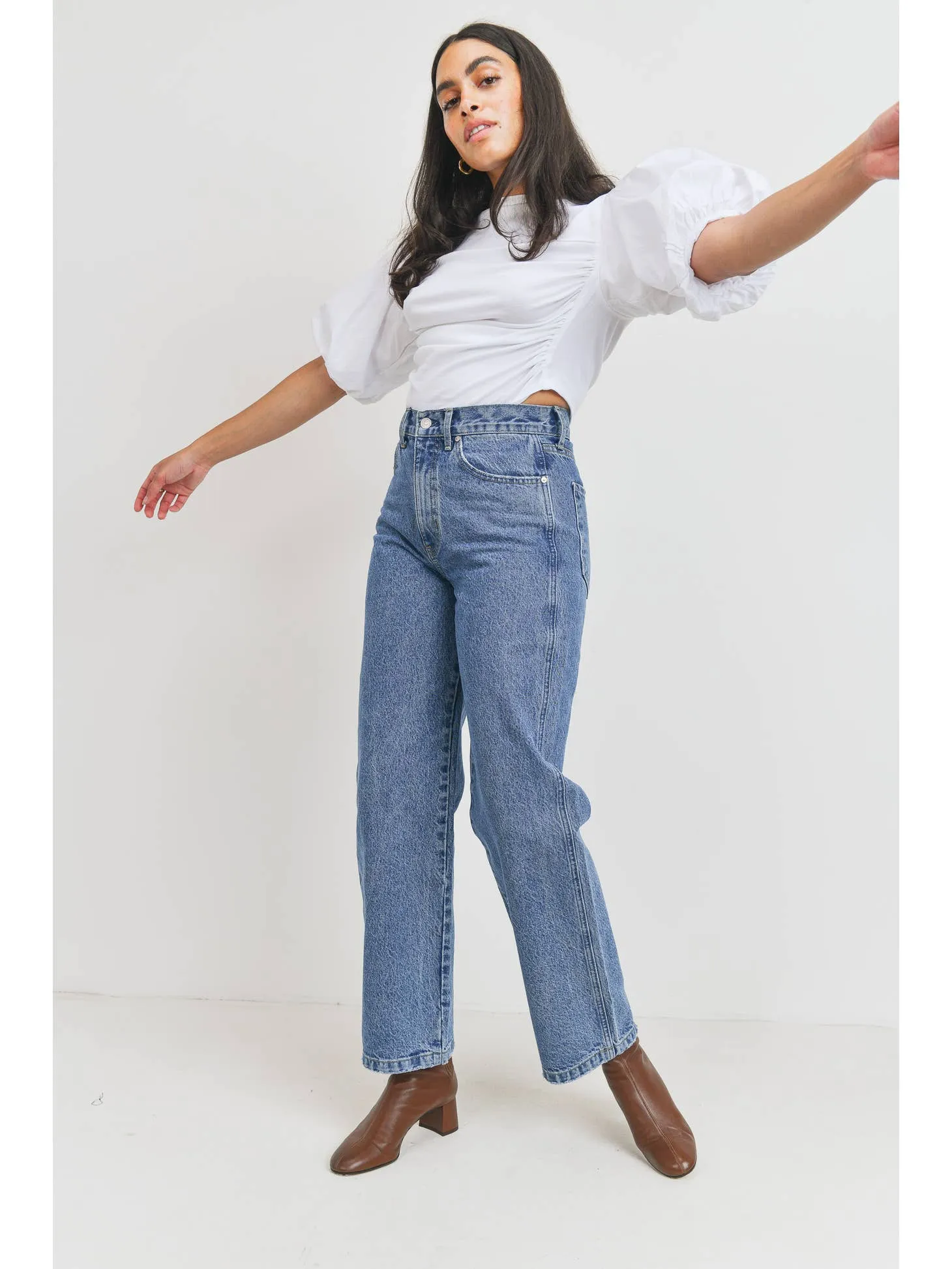 Kiera Relaxed 90's Straight Leg sold by Valencia Boutique product image thumbnail 4