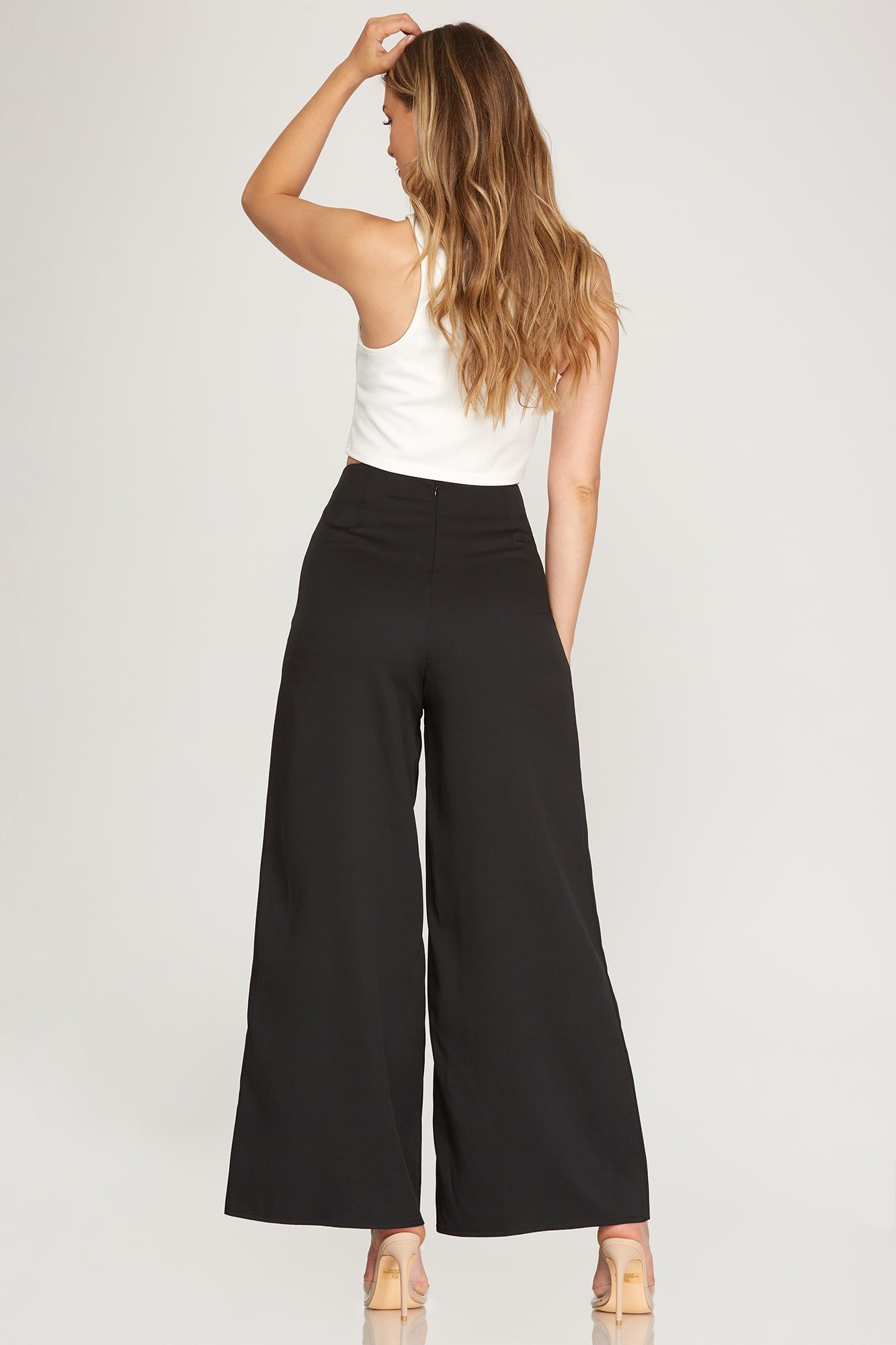 High Rise Wide Leg Pant sold by Valencia Boutique product image thumbnail 2