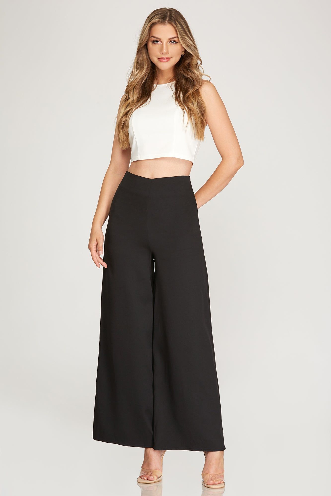 High Rise Wide Leg Pant sold by Valencia Boutique