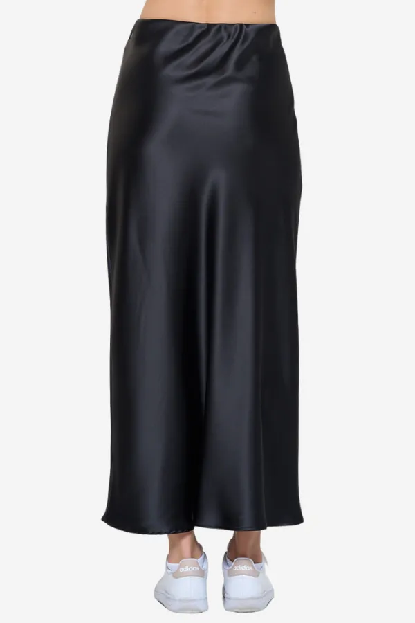 Maxi Satin Slip Skirt (S-3X) sold by Valencia Boutique product image thumbnail 2