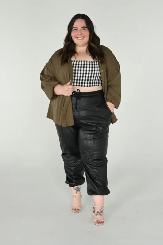 Gingham Crop top (S-3X) sold by Valencia Boutique