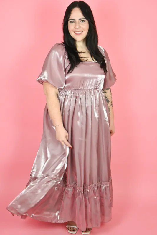 CURVE Mauve Maxi Dress sold by Valencia Boutique