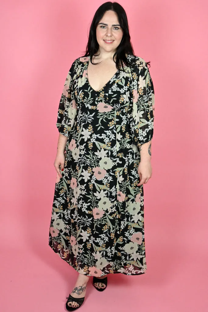 CURVE Floral Low Back Maxi sold by Valencia Boutique product image thumbnail 4