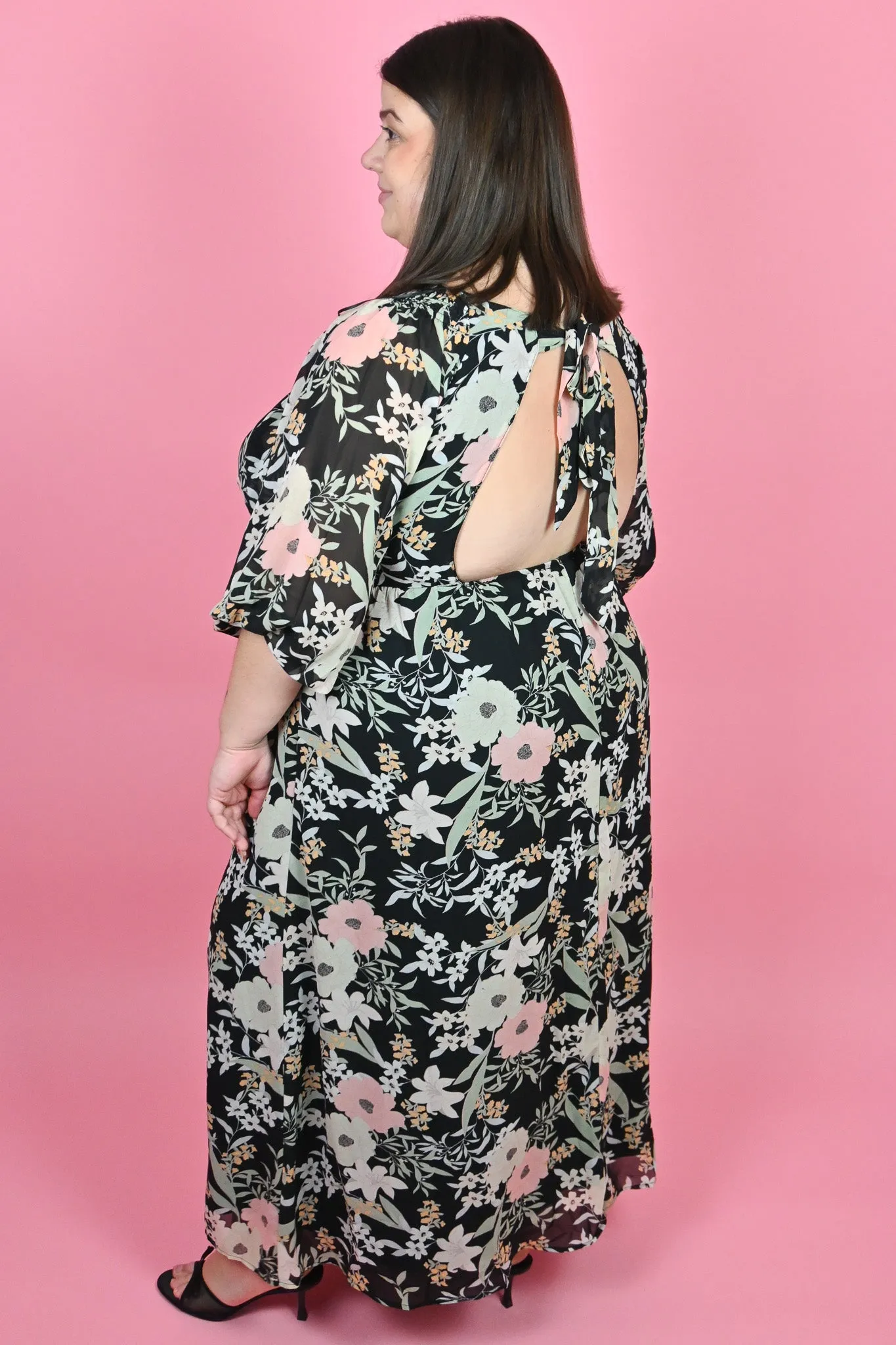 CURVE Floral Low Back Maxi sold by Valencia Boutique product image thumbnail 2