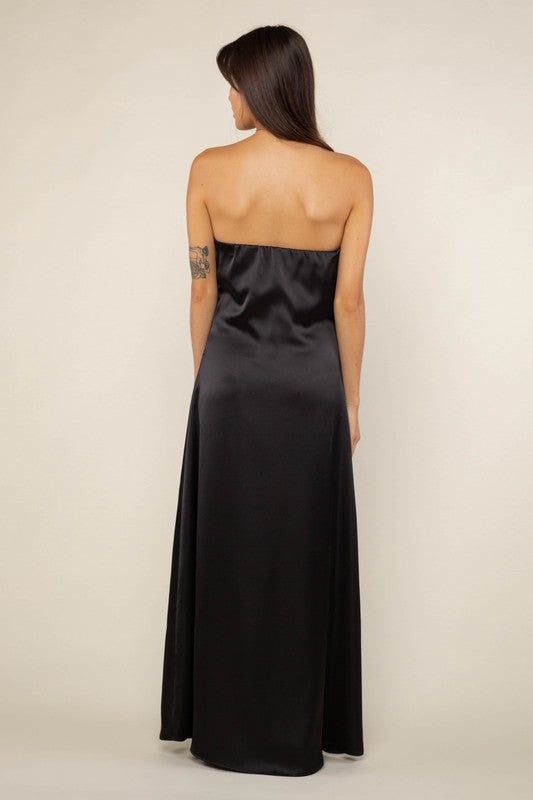 Satin Tube Dress (S-3X) sold by Valencia Boutique product image thumbnail 2