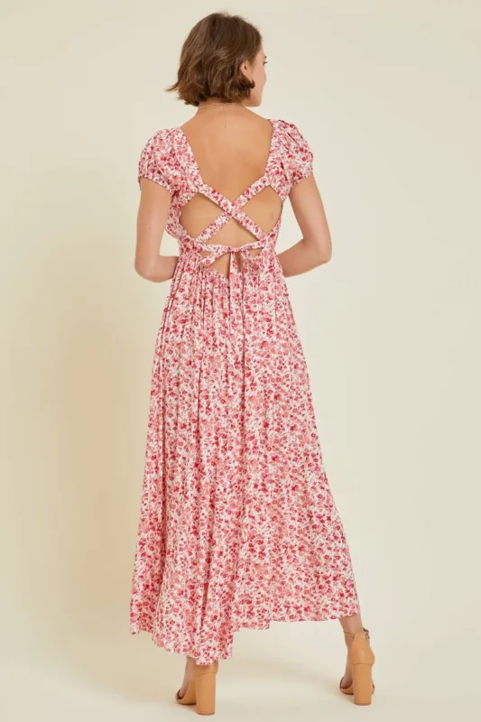 Strappy Back Midi Dress sold by Valencia Boutique