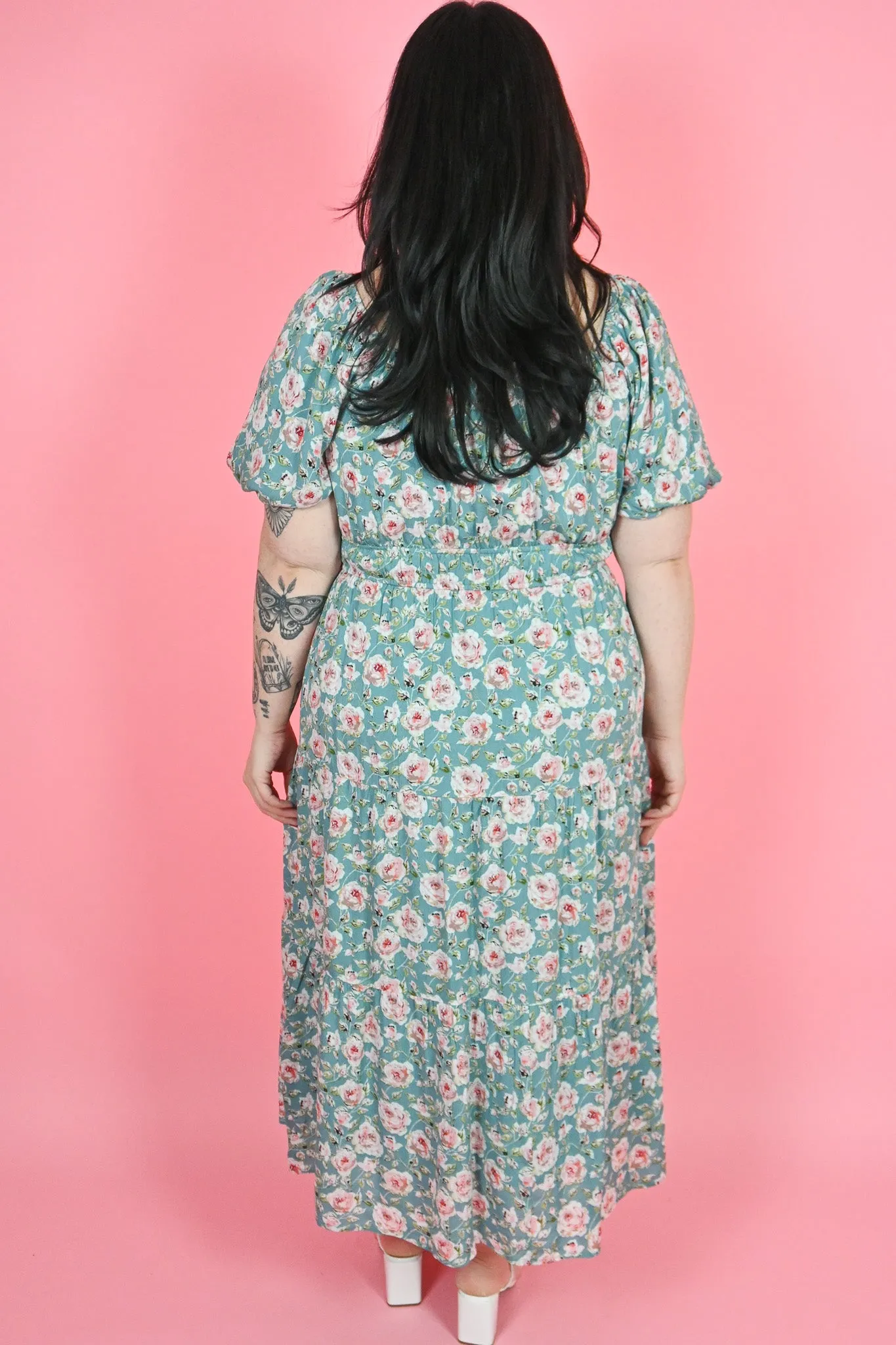CURVE Floral Maxi Dress sold by Valencia Boutique product image thumbnail 5