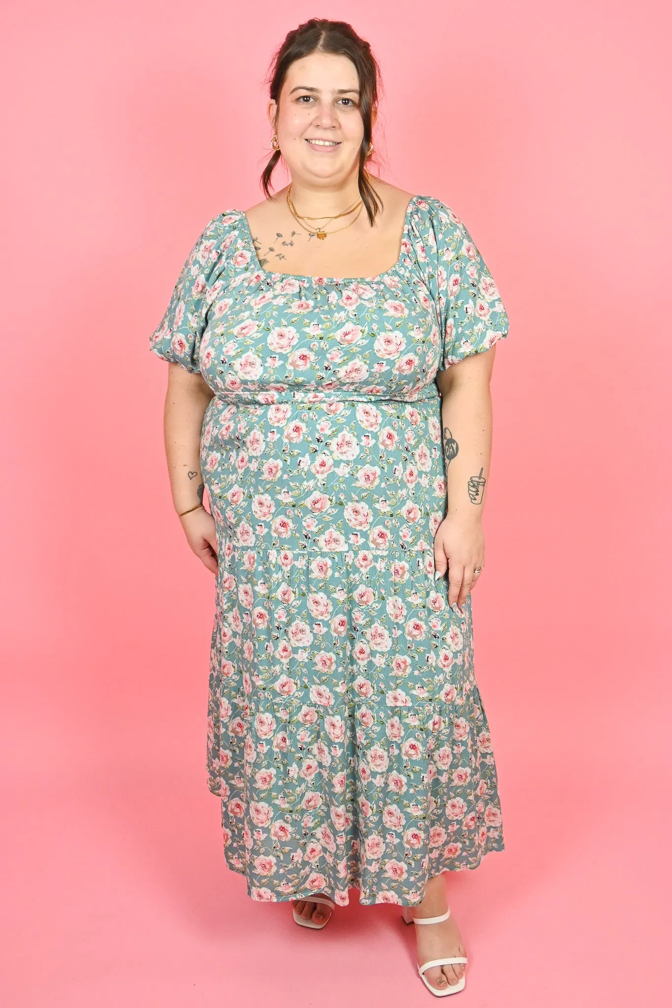 CURVE Floral Maxi Dress sold by Valencia Boutique product image thumbnail 2