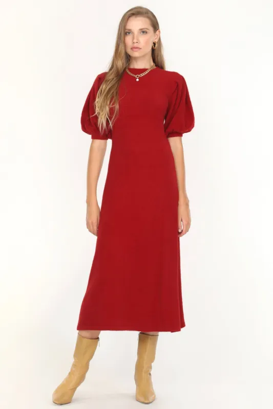 Puff Sleeve Sweaterdress sold by Valencia Boutique