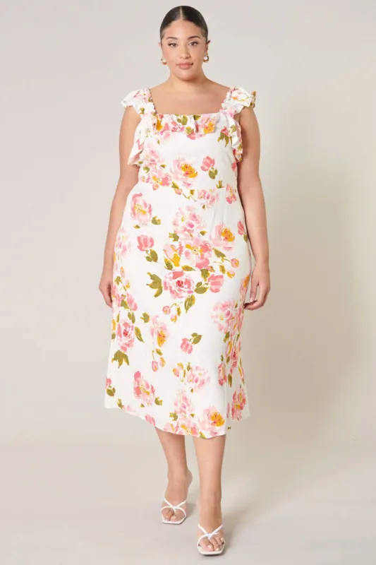 CURVE Garden Party Midi Dress sold by Valencia Boutique