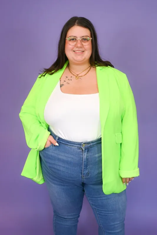 CURVE Neon Blazer sold by Valencia Boutique