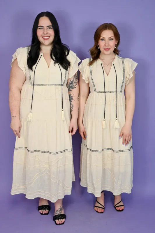 Embroidered Boho Dress (S-3X) sold by Valencia Boutique