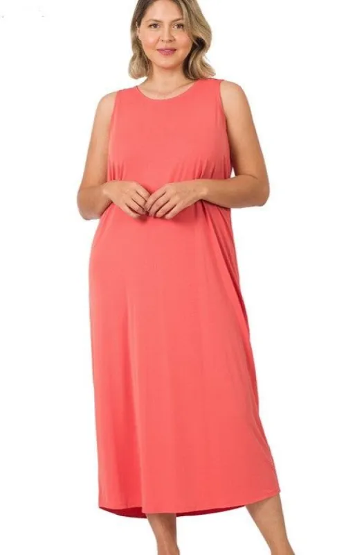 CURVE Tank Midi Dress sold by Valencia Boutique