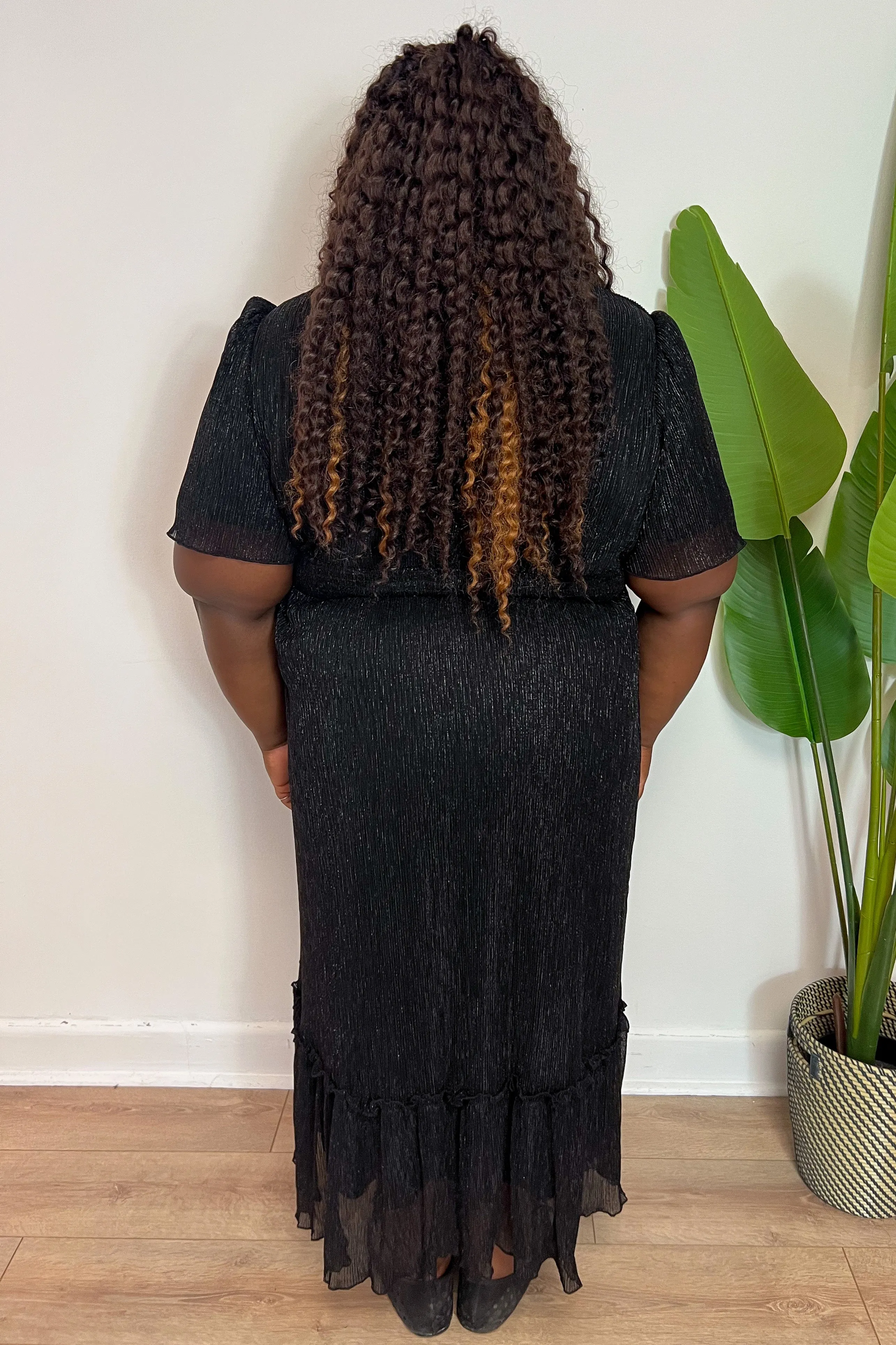 CURVE Shimmer Midi Dress sold by Valencia Boutique product image thumbnail 4