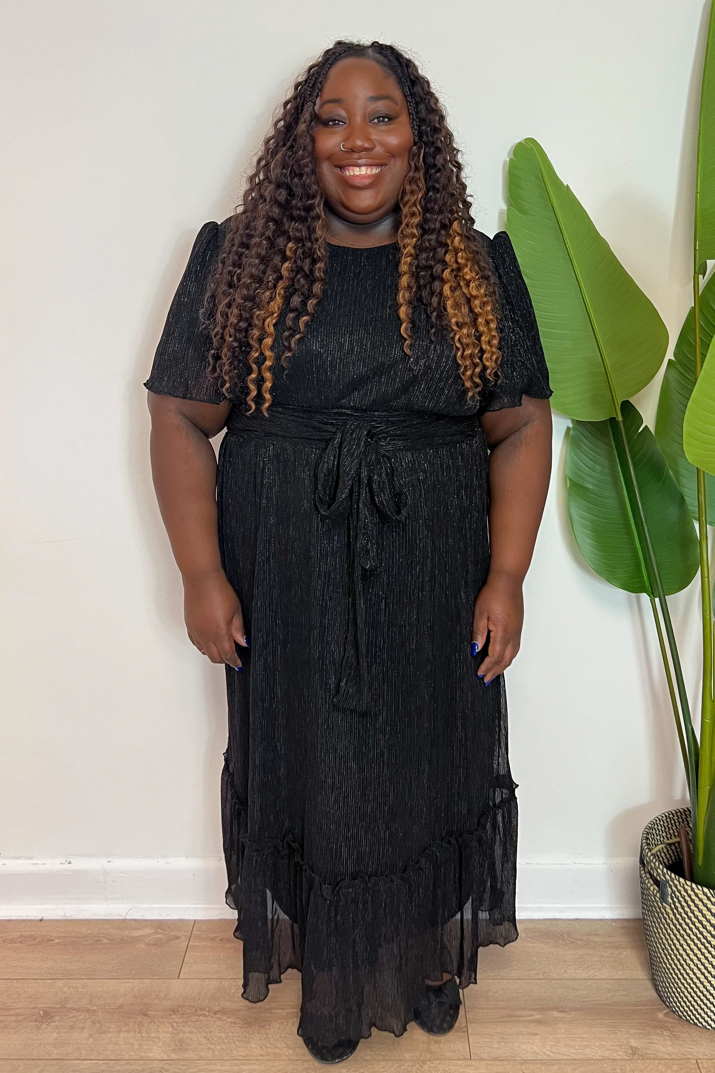 CURVE Shimmer Midi Dress sold by Valencia Boutique