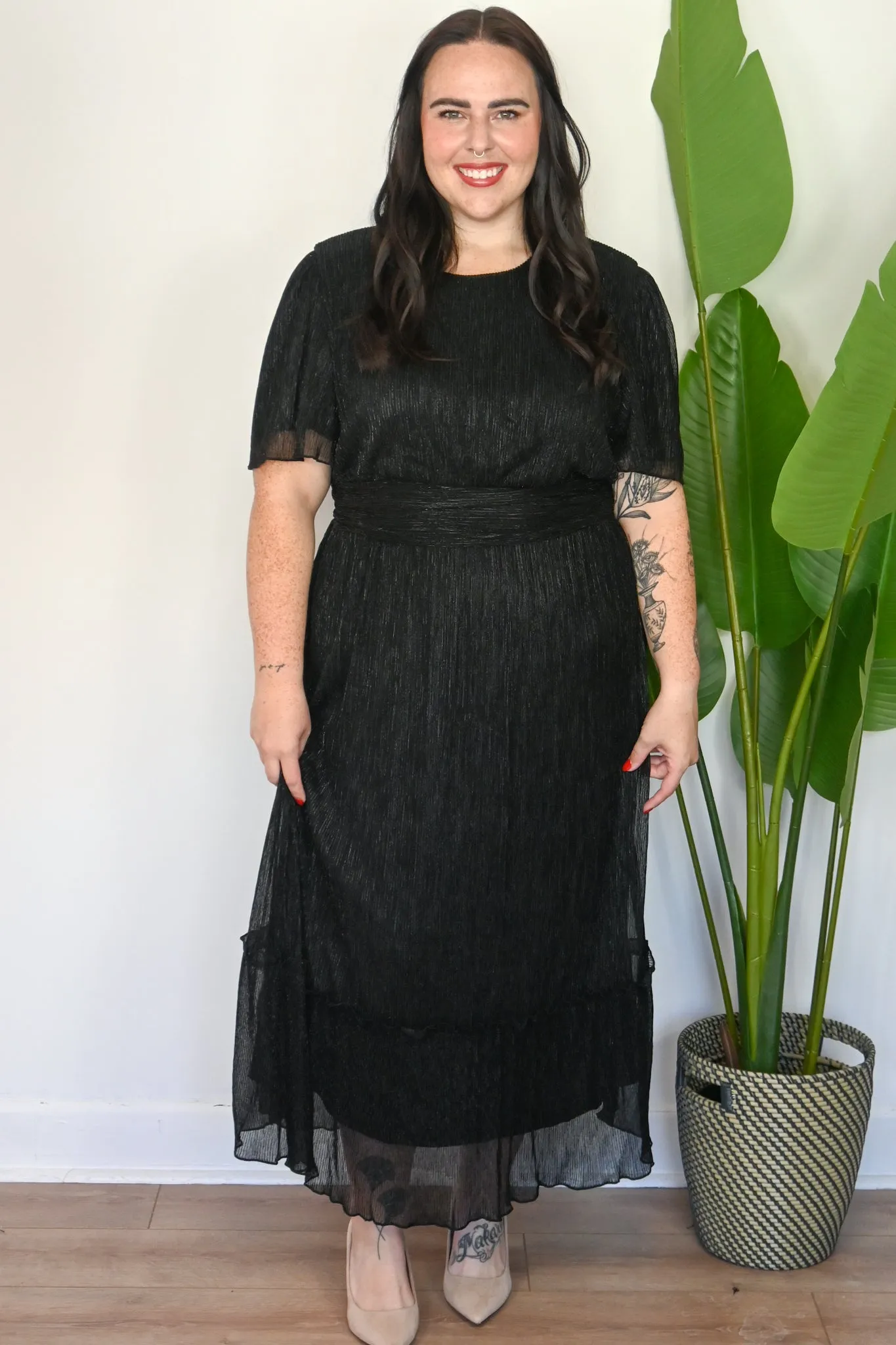 CURVE Shimmer Midi Dress sold by Valencia Boutique product image thumbnail 2