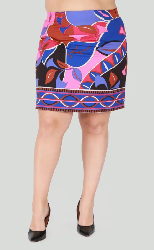 CURVE Printed Mini Skirt sold by Valencia Boutique