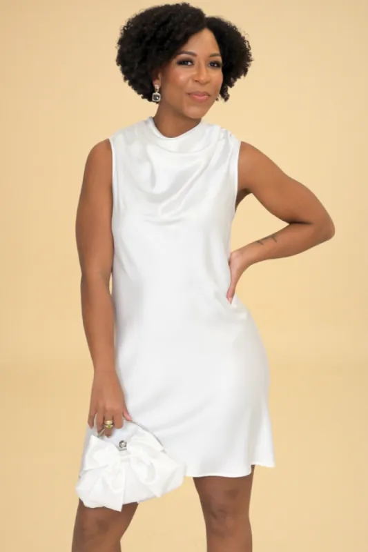 Cowl Neck Mini Dress (S-3X) sold by Valencia Boutique