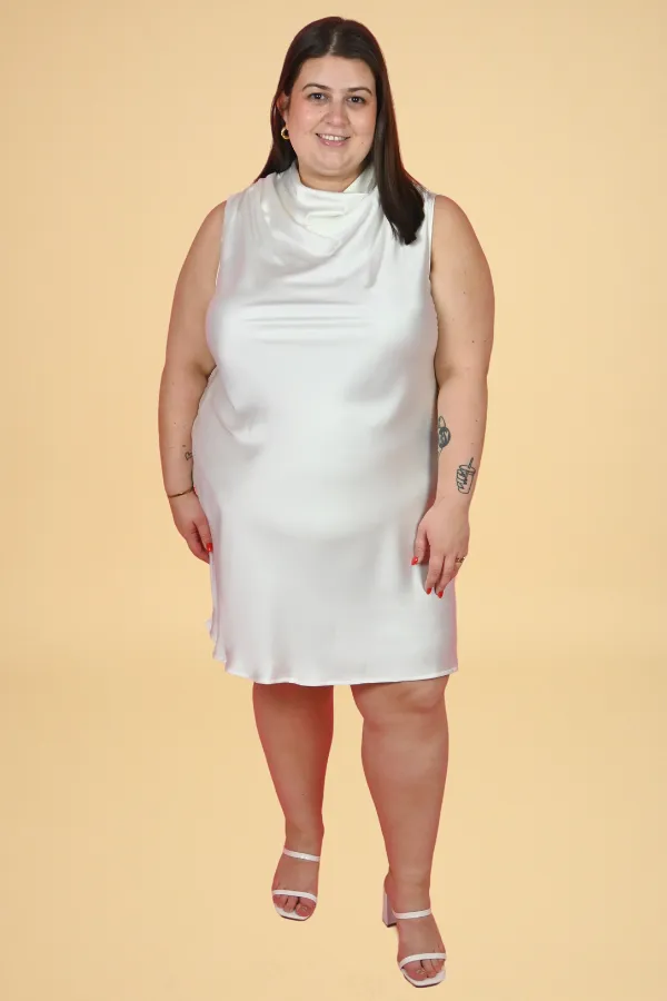 Cowl Neck Mini Dress (S-3X) sold by Valencia Boutique product image thumbnail 2