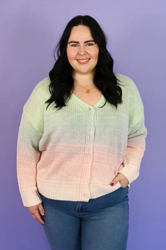 CURVE Ombre Cardigan sold by Valencia Boutique