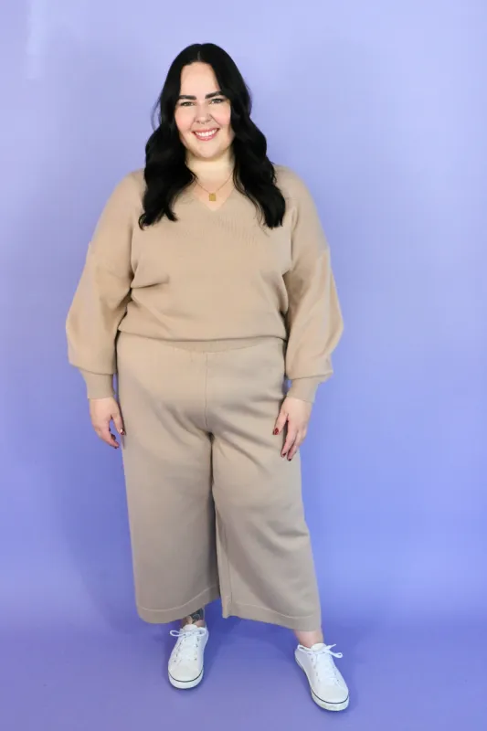 CURVE Knit Cropped Pant sold by Valencia Boutique