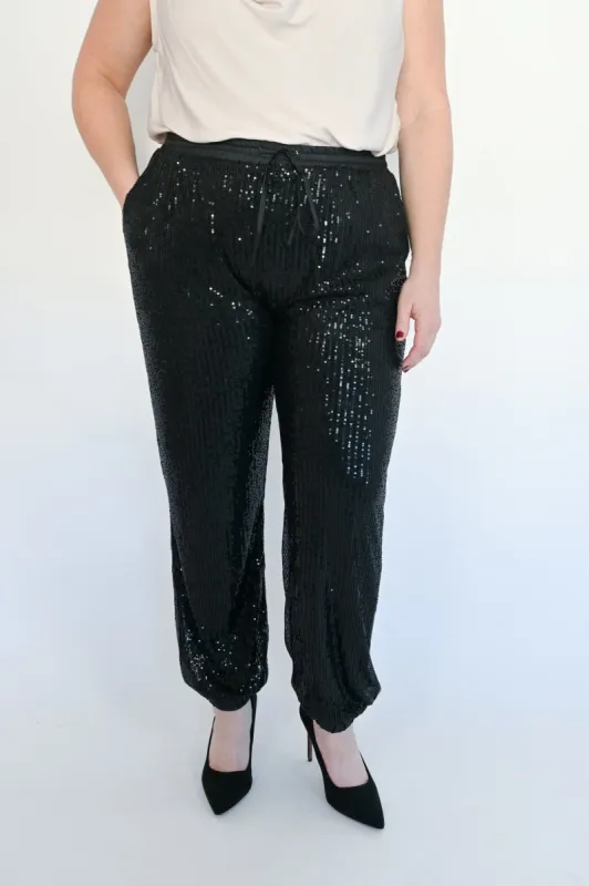 CURVE Sequin Jogger sold by Valencia Boutique