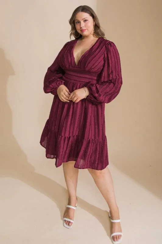 CURVE Puff Sleeve Mini Dress sold by Valencia Boutique