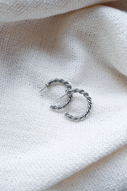 Rope Twist Hoops sold by Valencia Boutique