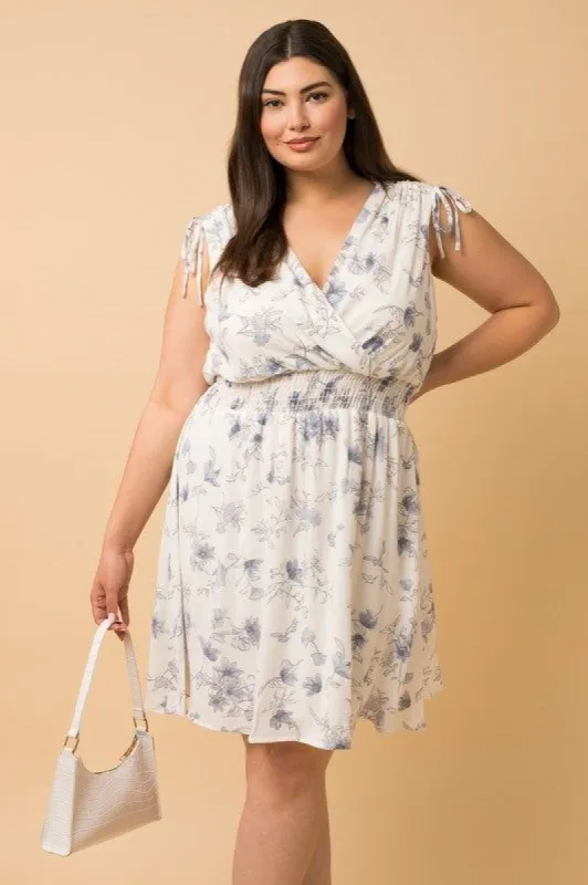 CURVE Floral Mini Dress sold by Valencia Boutique