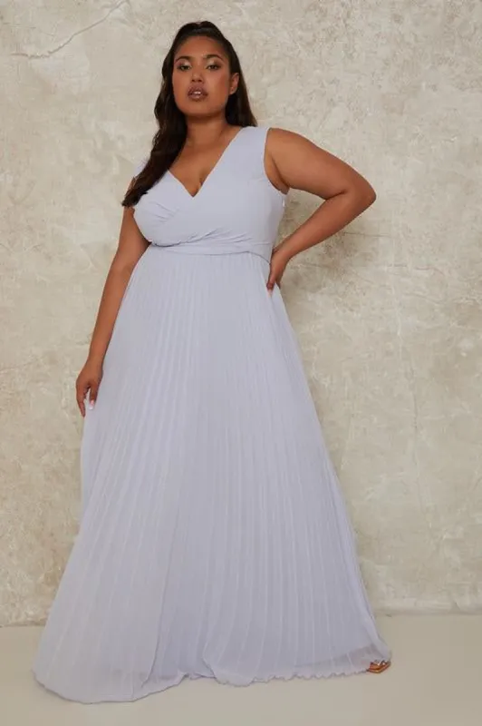 CURVE Pleated Maxi Dress sold by Valencia Boutique