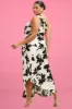 CURVE Floral Pleated Midi Dress sold by Valencia Boutique