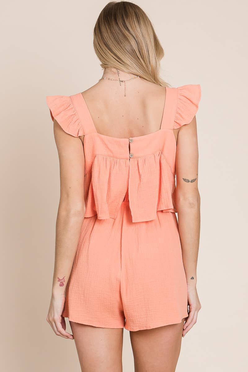 Square Neck Romper sold by Valencia Boutique product image thumbnail 2