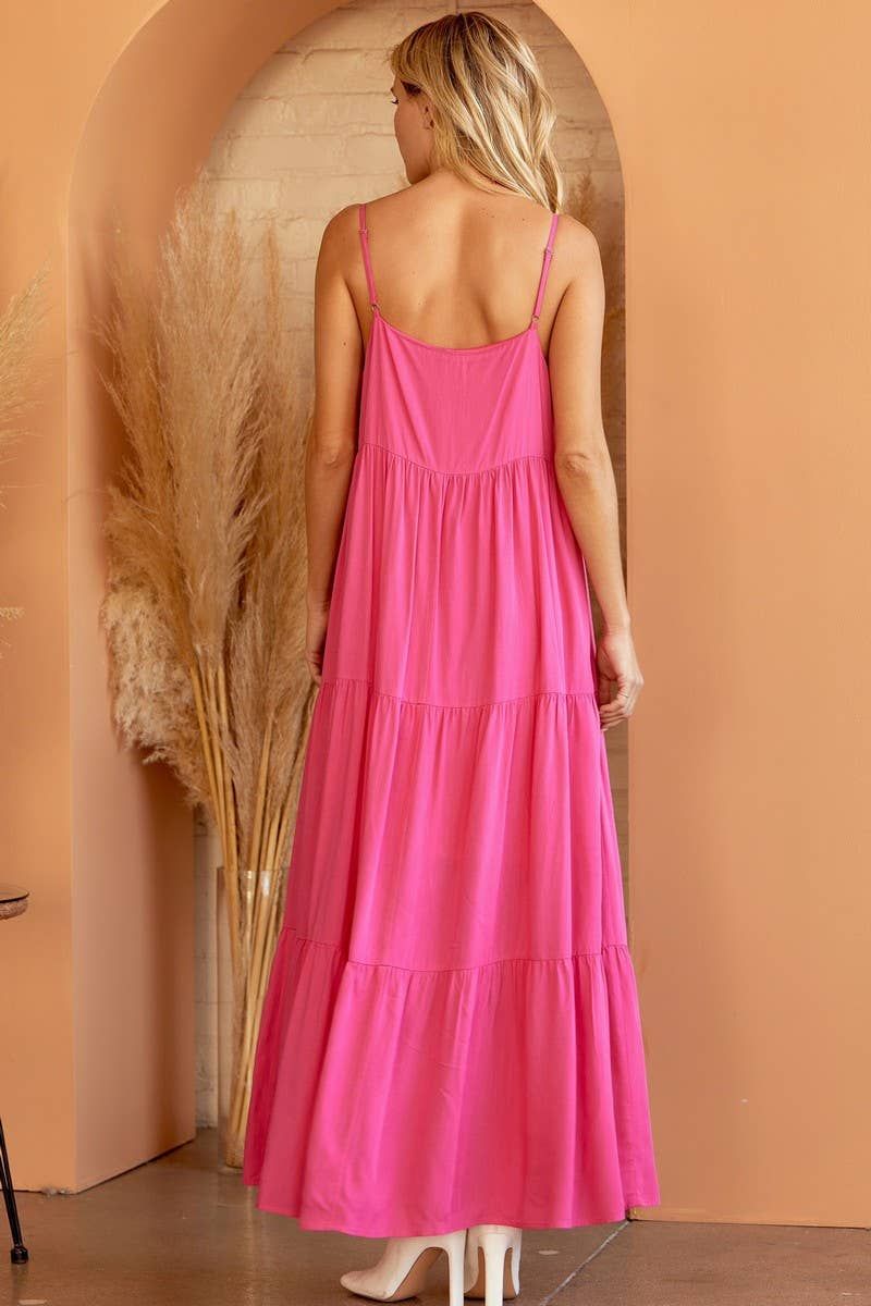 Pink Maxi Dress (S-3X) sold by Valencia Boutique product image thumbnail 6