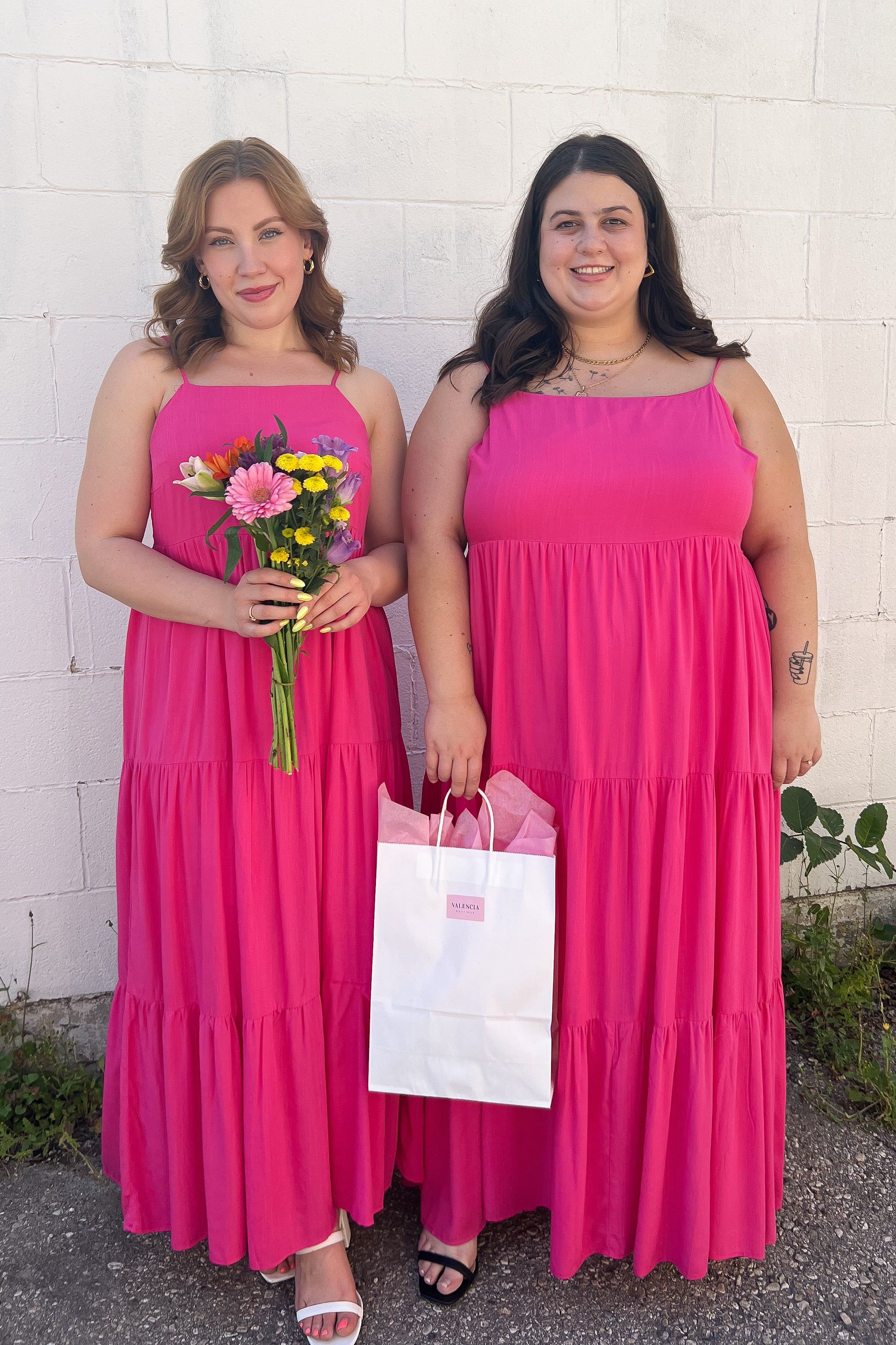 Pink Maxi Dress (S-3X) sold by Valencia Boutique