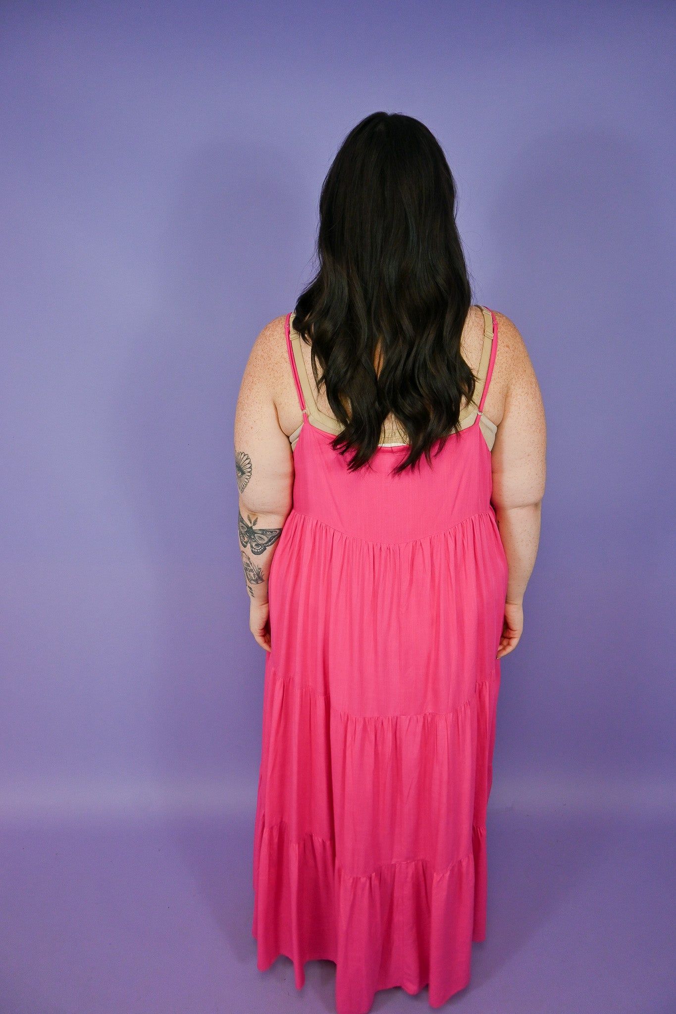 Pink Maxi Dress (S-3X) sold by Valencia Boutique product image thumbnail 4